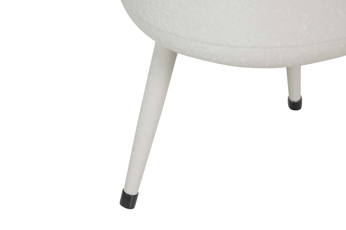 PLANTERO METAL BLANCO 20x20x32 CM