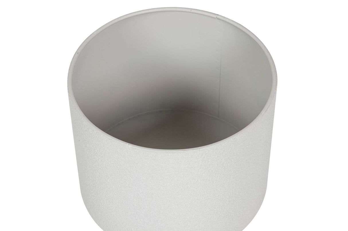 PLANTERO METAL BLANCO 23x23x39 CM