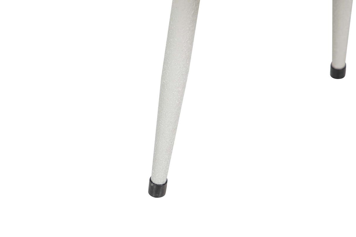 PLANTERO METAL BLANCO 23x23x39 CM