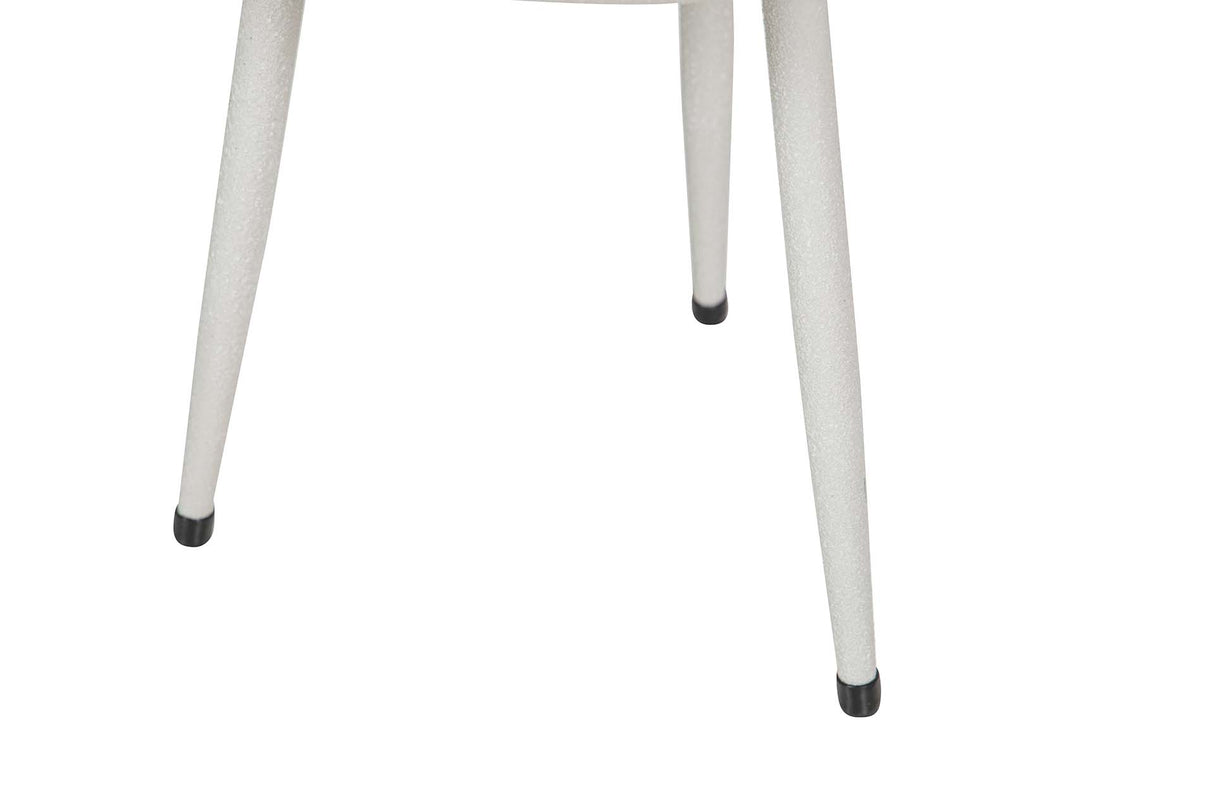 PLANTERO METAL BLANCO 25x25x47 CM