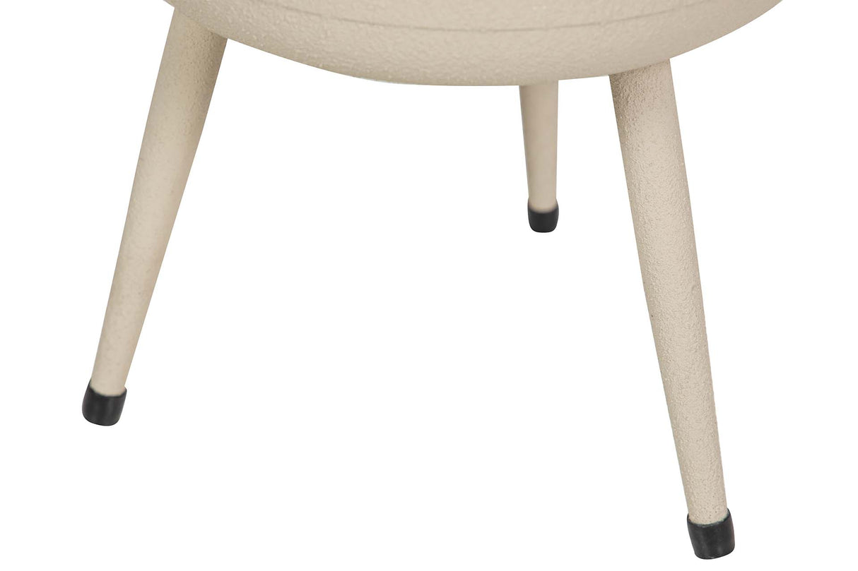 PLANTERO METAL BEIGE 20x20x32 CM