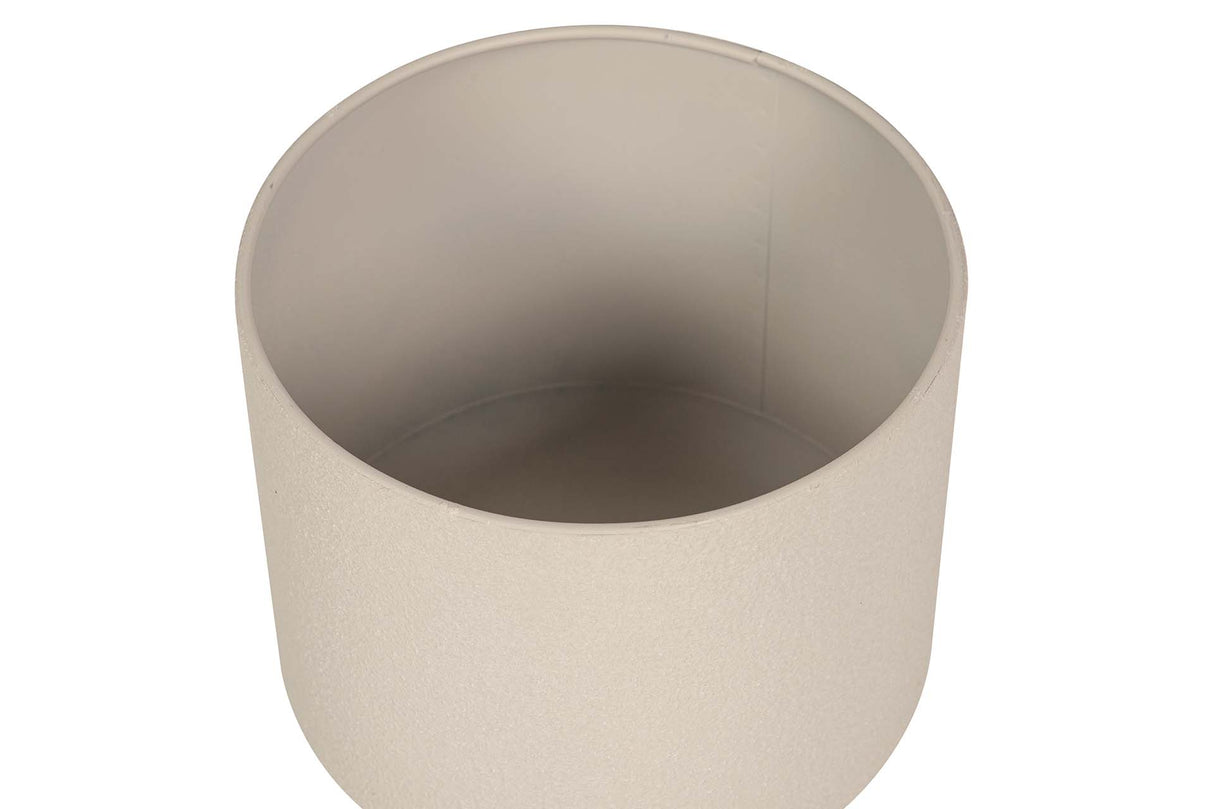 PLANTERO METAL BEIGE 23x23x40 CM