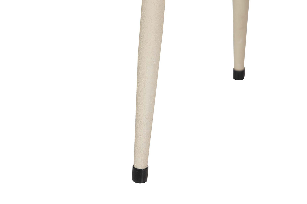 PLANTERO METAL BEIGE 25x25x47 CM