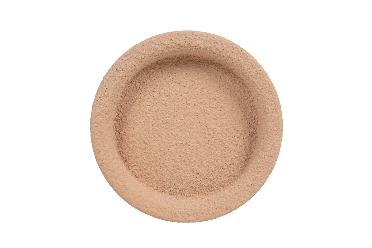 CANDELABRO METAL BEIGE 13x13x22 CM