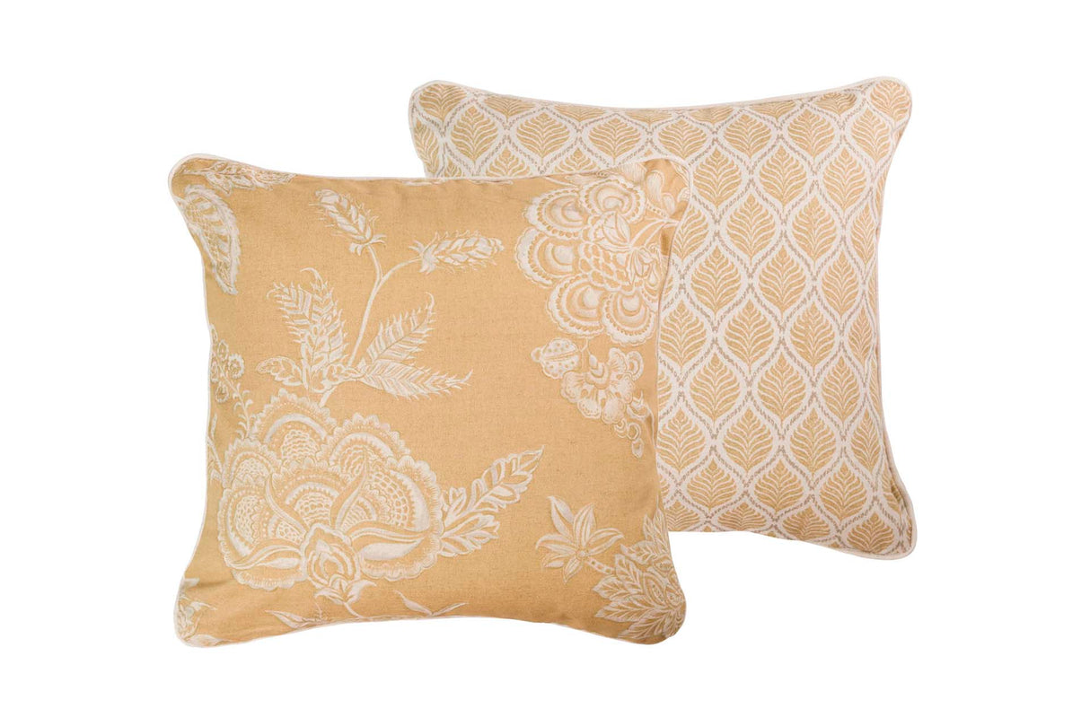 Lino Flowers Flowers Feuilles 45x45 cm