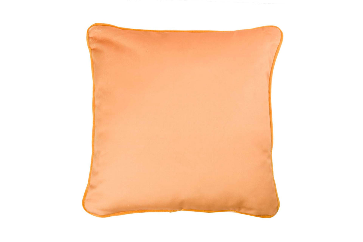 Coussin velours orange 45x45 cm