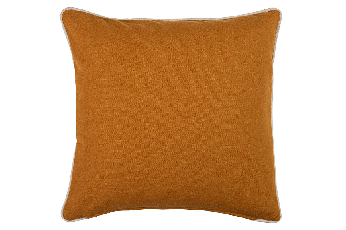 Lino Orange Blumenkissen 45x13x45 cm