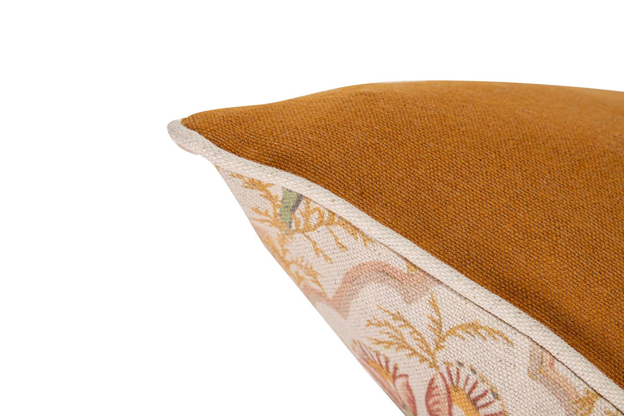 Lino Orange Blumenkissen 45x13x45 cm