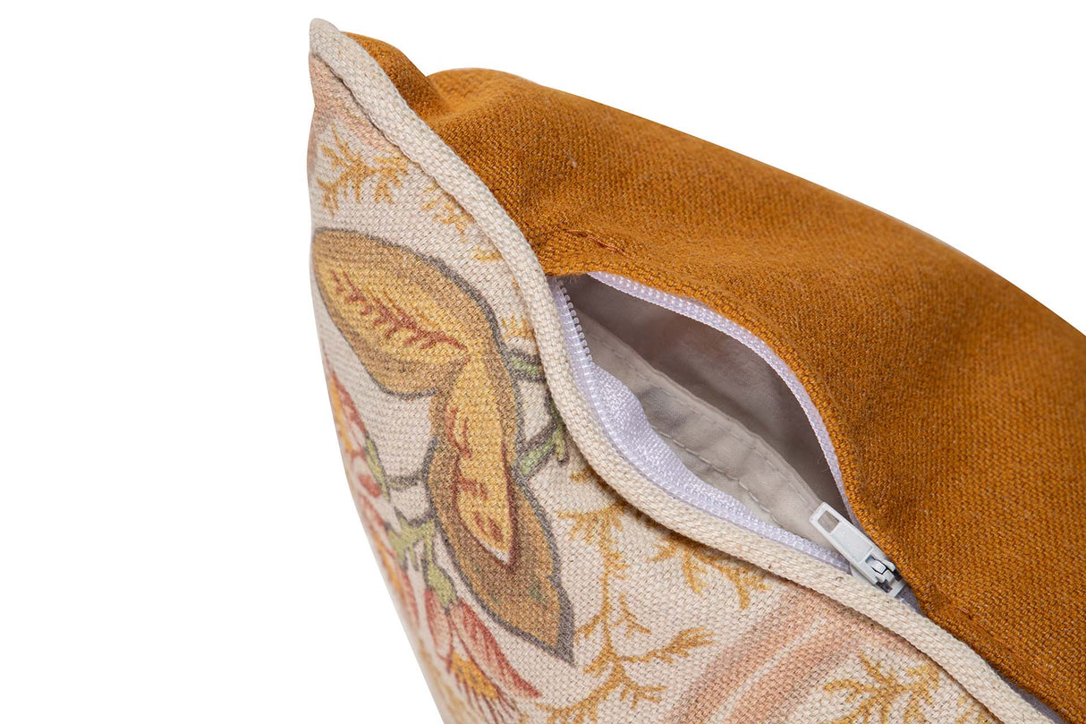 Lino Orange Blumenkissen 45x13x45 cm