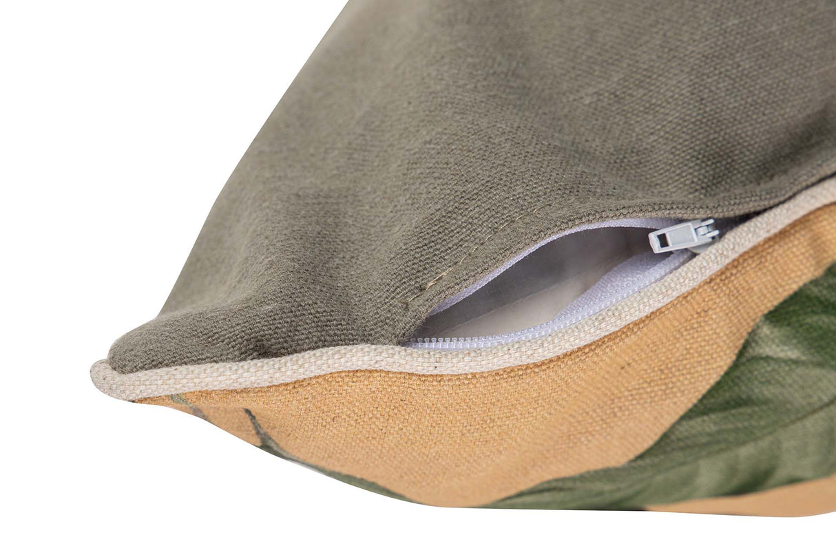 COJIN LINO CACATUAS AMARILLO 45x13x45 CM