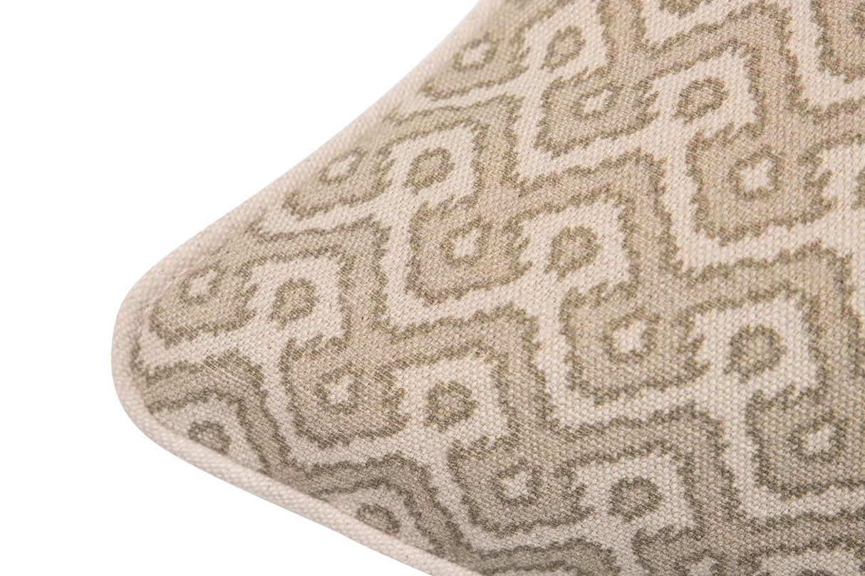 Lin géométrique brun 45x13x45 cm