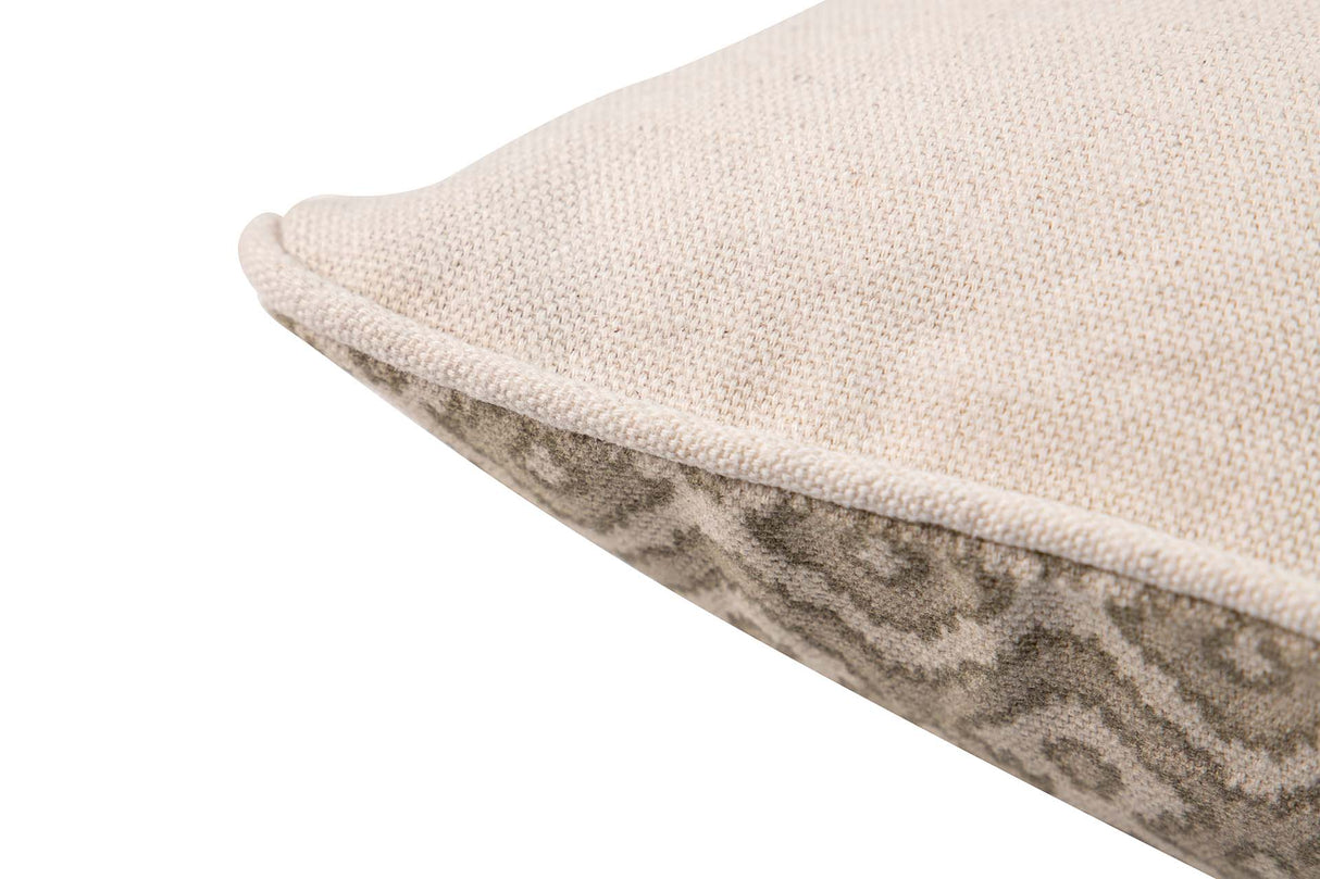 Lin géométrique brun 45x13x45 cm