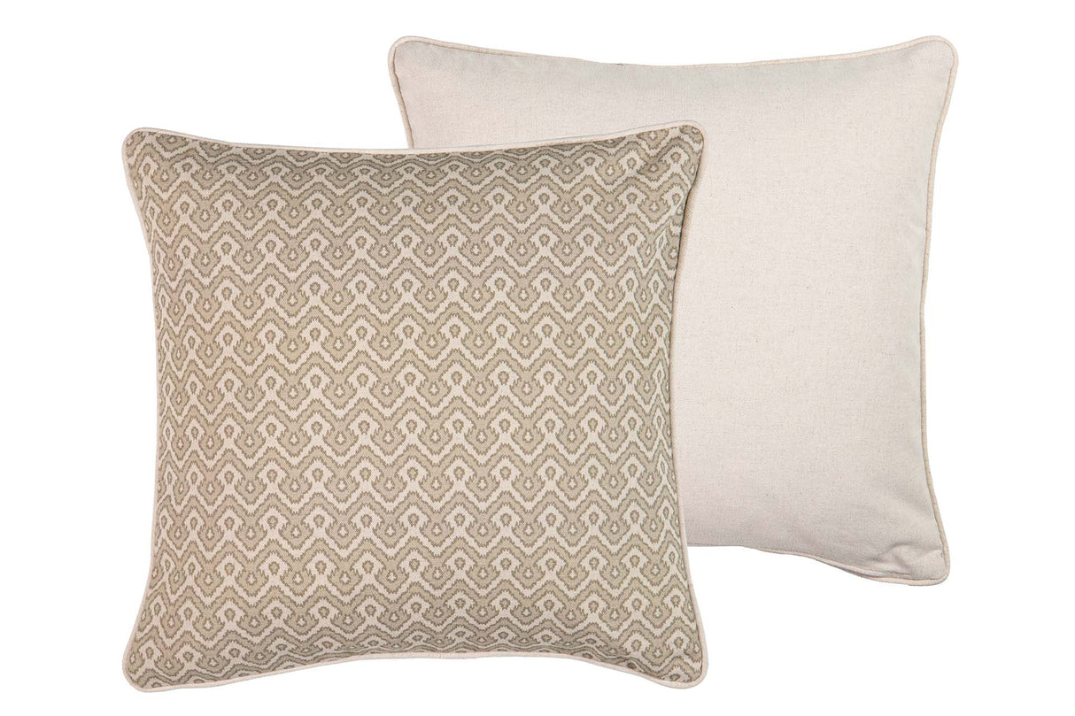 Lin géométrique brun 45x13x45 cm