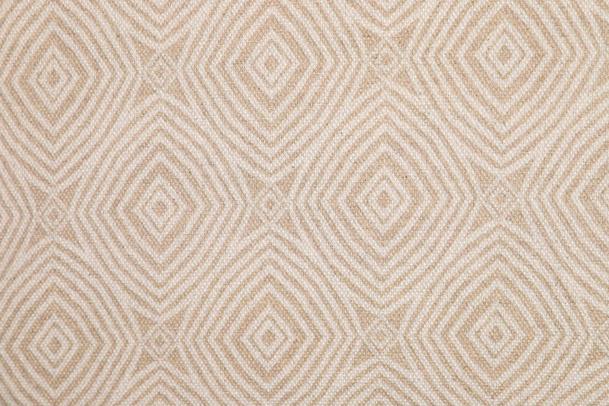 COJIN LINO GEOMETRICO MARRON 45x13x45 CM