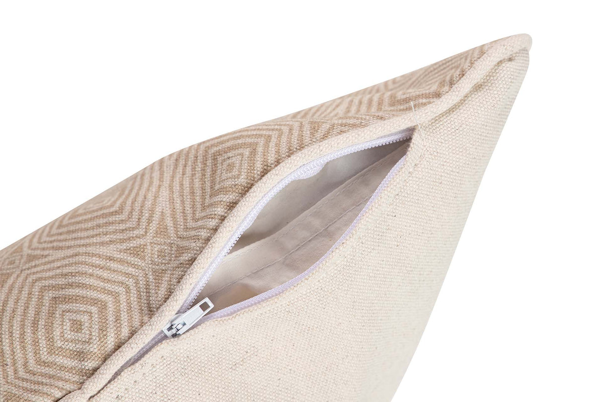 Braune geometrische Leinen 45x13x45 cm