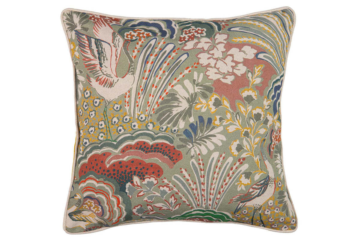 Cojin Lino Garzas 45x13x45 cm