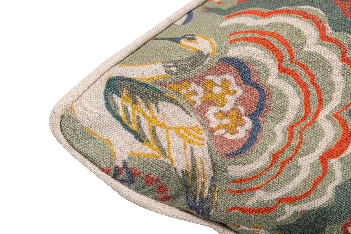 Cojin Lino Garzas 45x13x45 cm