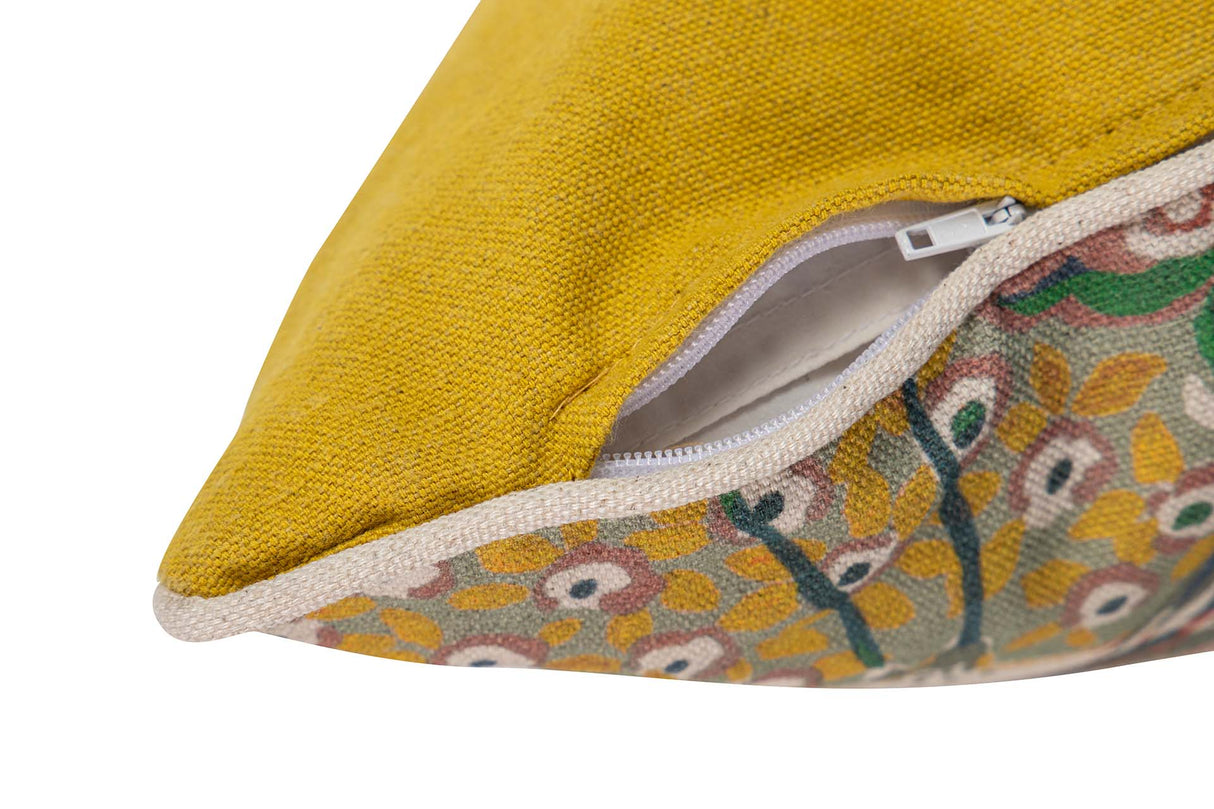 Cojin Lino Garzas 45x13x45 cm