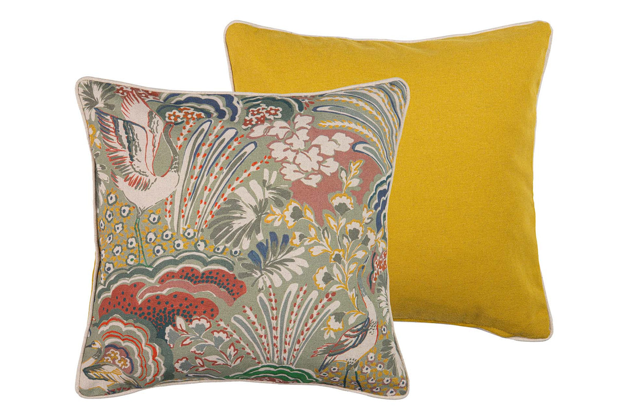 Cojin Lino Garzas 45x13x45 cm