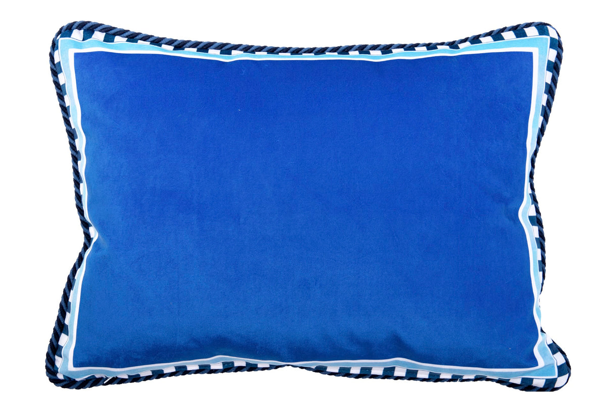 Velluto geometrico cuscino 60x13x45 cm