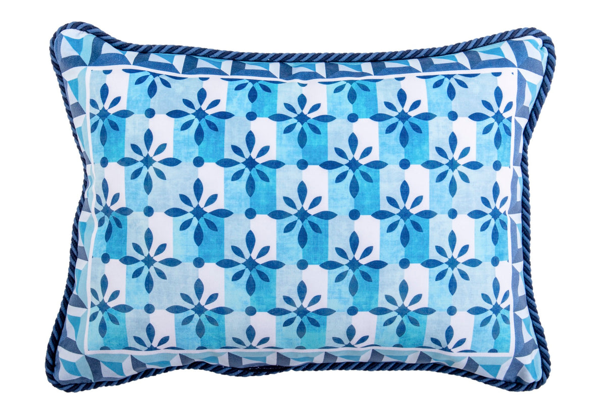 Velvet de coussin géométrique 60x13x45 cm