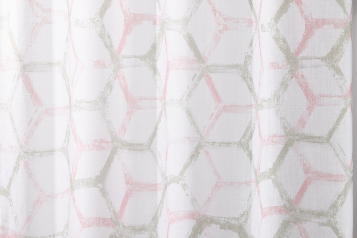 Lino Lidia Black Geometrische Formen 140x270 cm