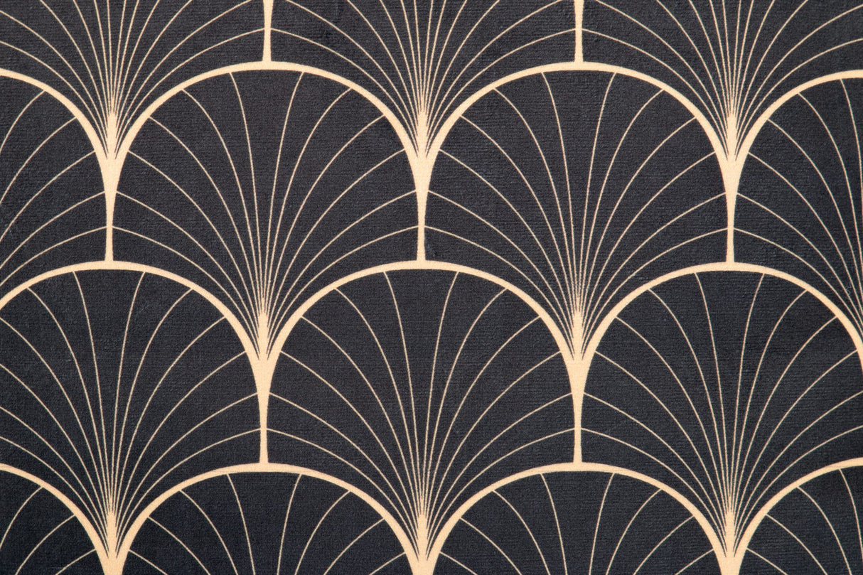 Cojin Velvet Leopardos Black Gold 45x13x45 cm