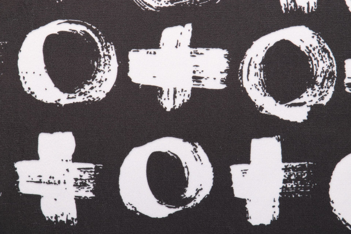 Donna gemetrica di velluto cuscino 45x13x45 cm