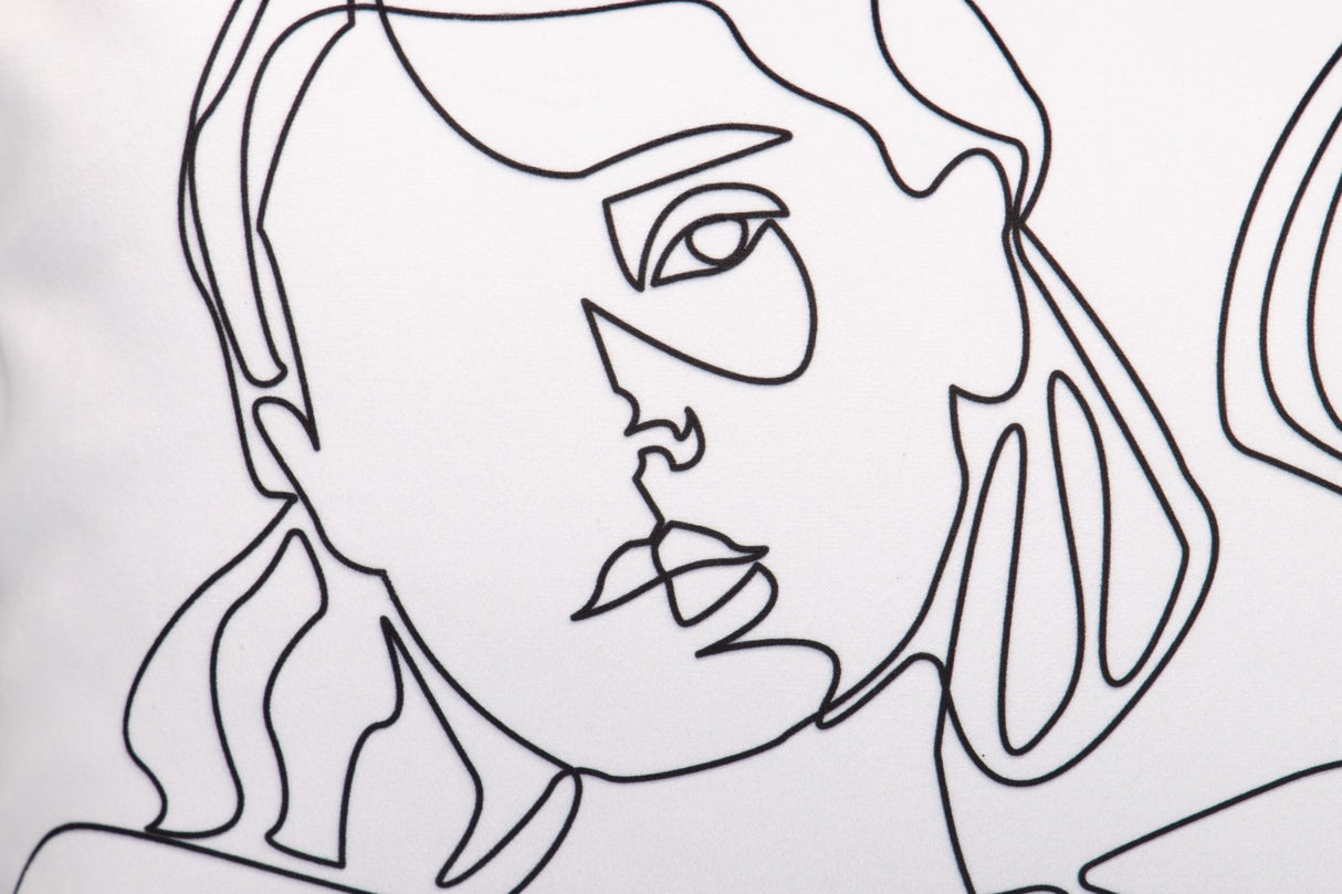 Gemetrie Frau Kissen samt 45x13x30 cm