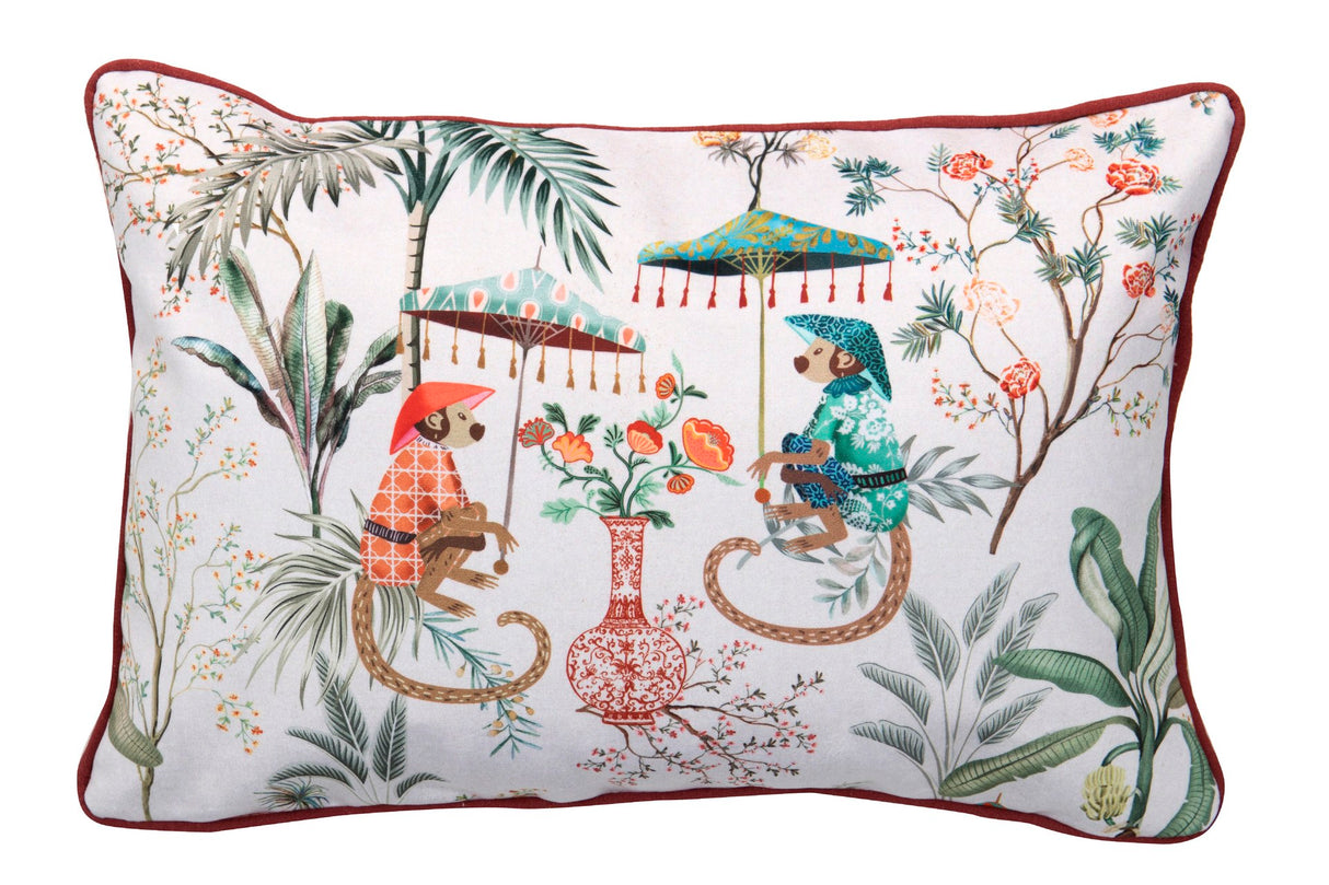 Tropische Blätter Kissen 45x13x30 cm