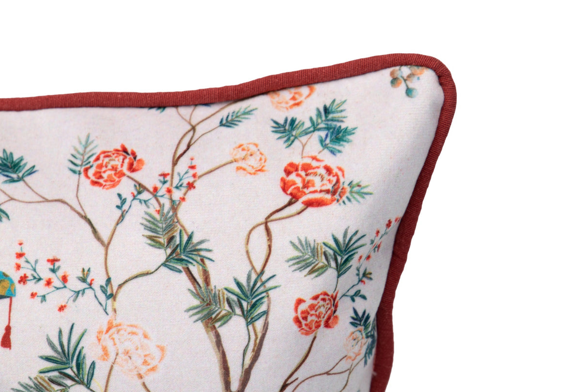 Tropische Blätter Kissen 45x13x30 cm