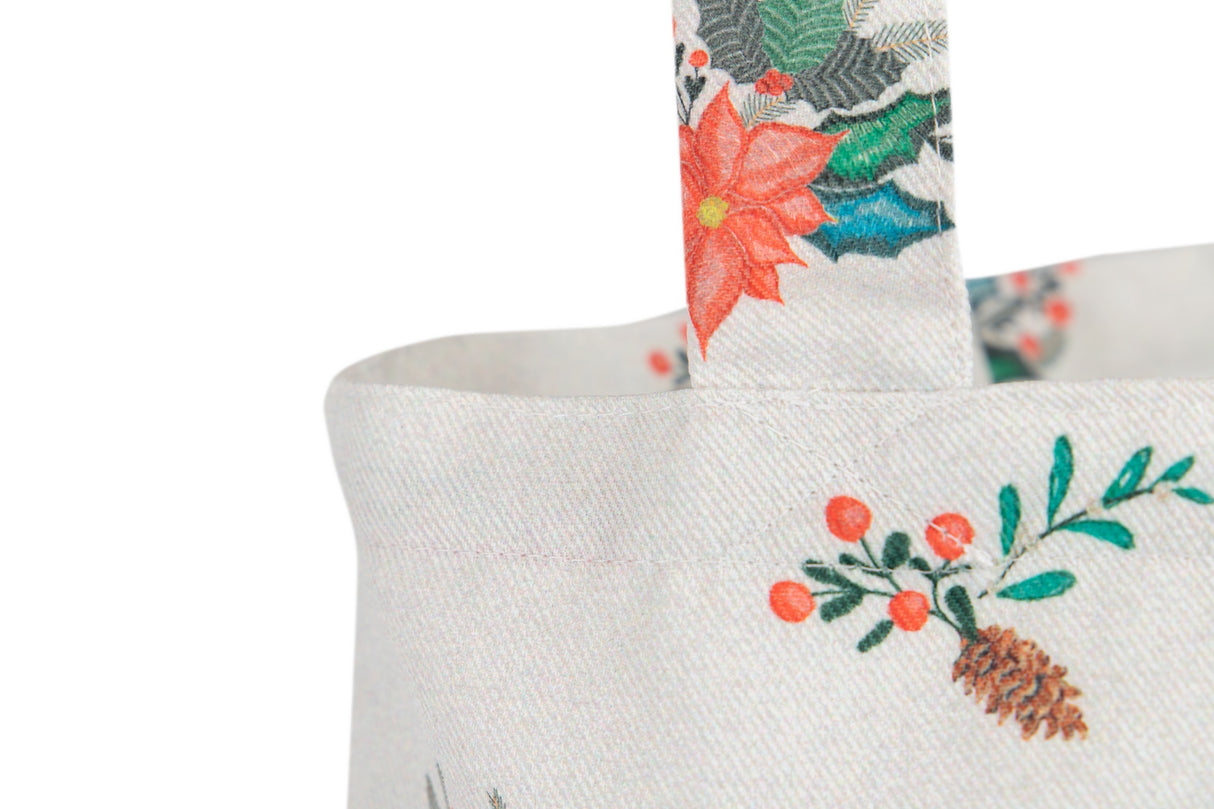 Bolsa de compras Bordado de Natal 41x45 cm