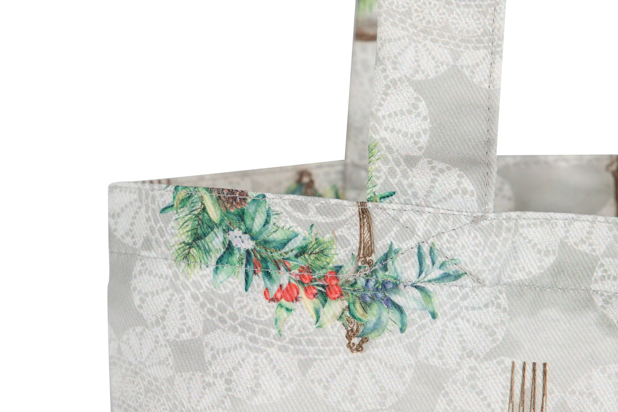 Bolsa de compras pratos de Natal 41x45 cm