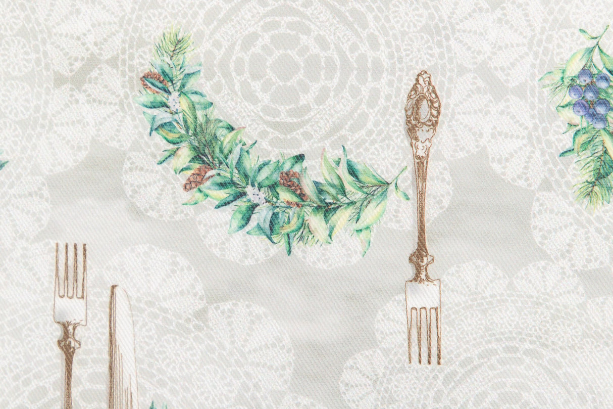 Bolsa de compras pratos de Natal 41x45 cm