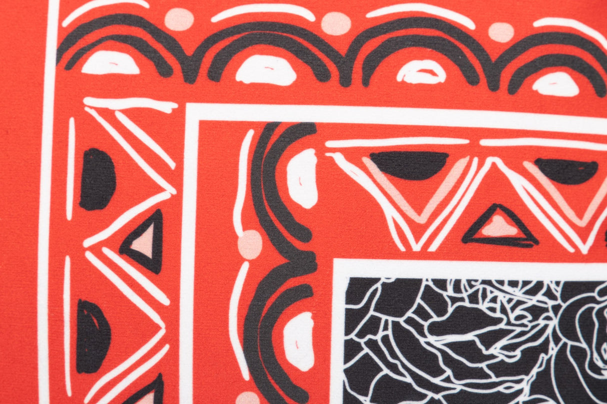 Klassische klassische Geometrie -Samt 45x13x45 cm