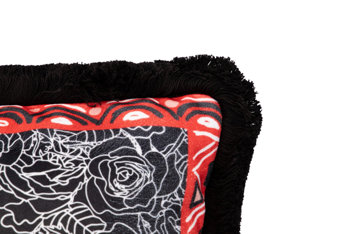 Klassische klassische Geometrie -Samt 45x13x45 cm