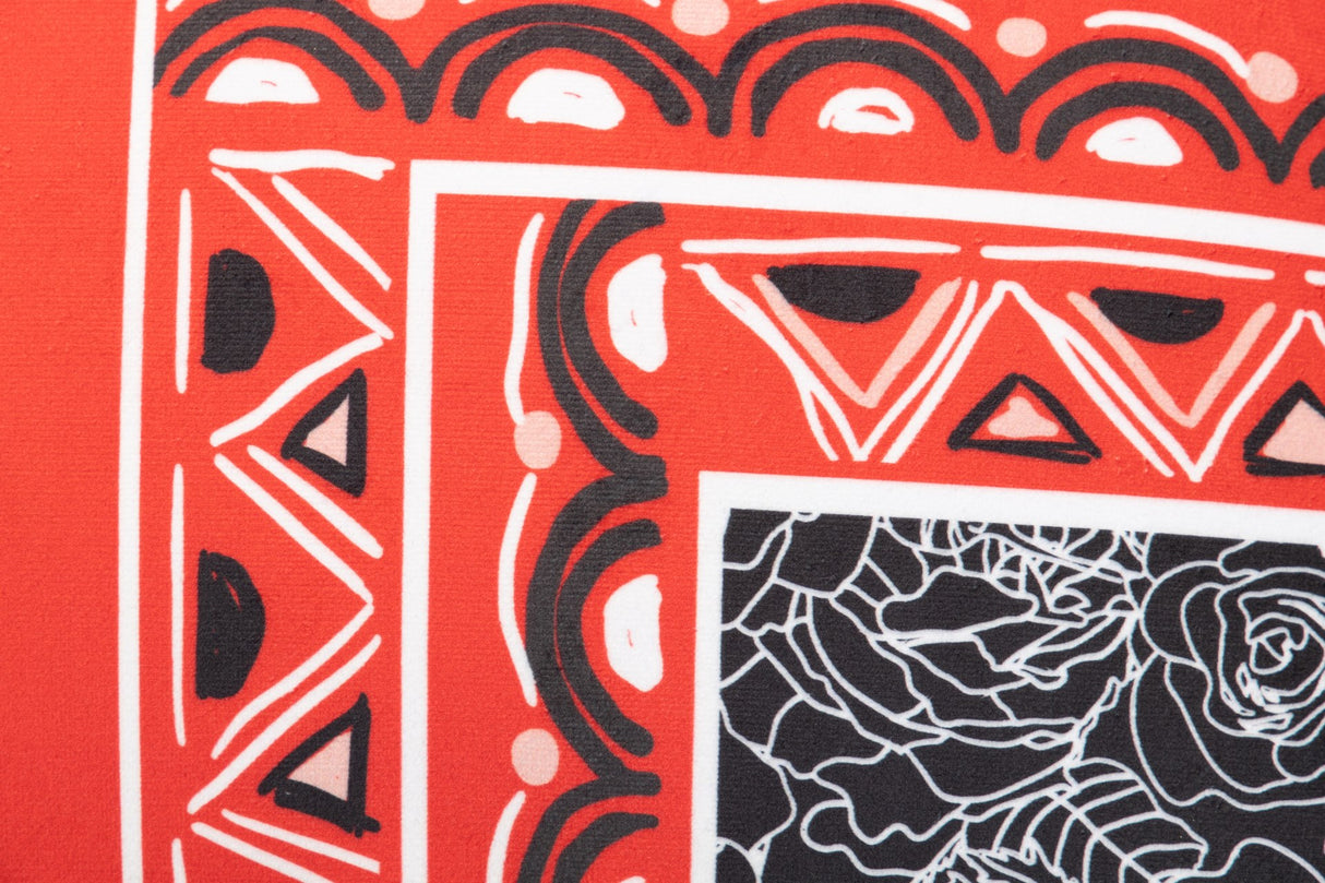 Klassische klassische Geometrie -Samt 60x13x45 cm