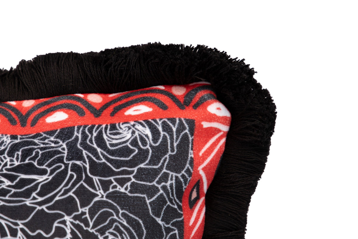 Klassische klassische Geometrie -Samt 60x13x45 cm