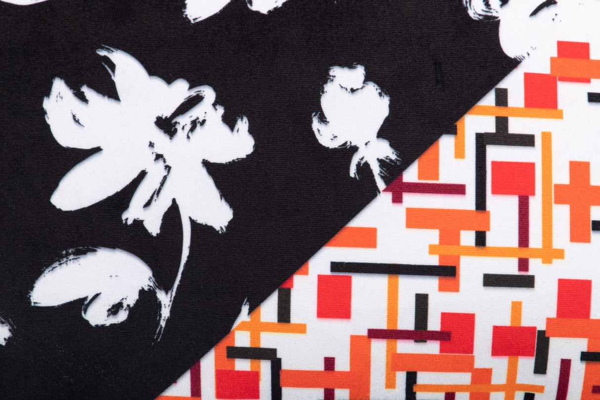 Klassische klassische Geometrie -Flores Velvet 60x13x45cm