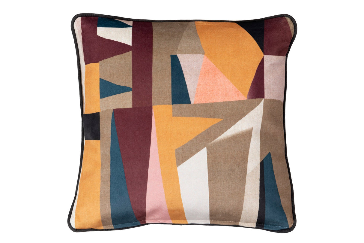 Geometrisches Gesicht von Cojin Velvet 45x13x45 cm