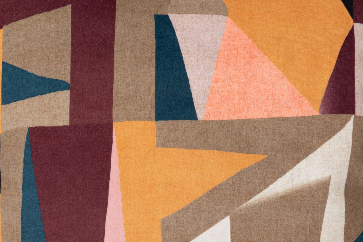 Geometrisches Gesicht von Cojin Velvet 45x13x45 cm