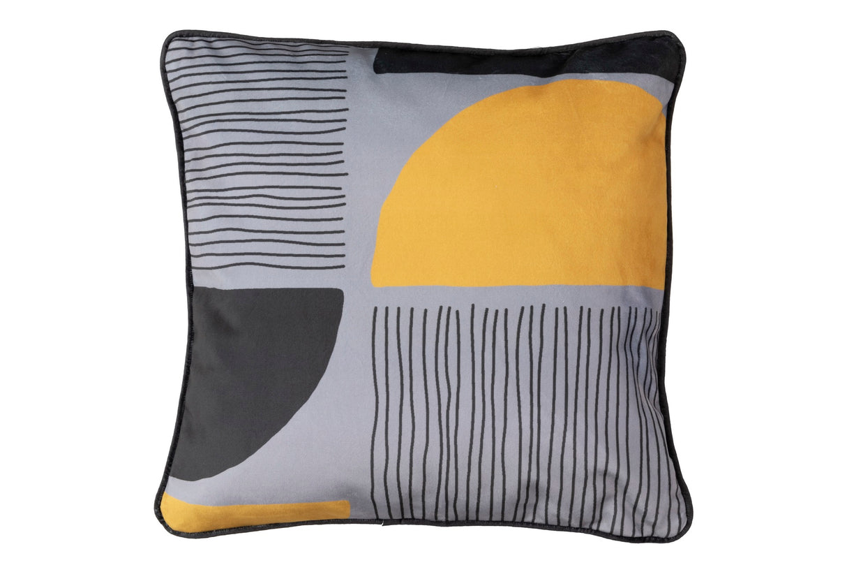 Cojin Velvet Yellow Grey Formen 45x13x45 cm
