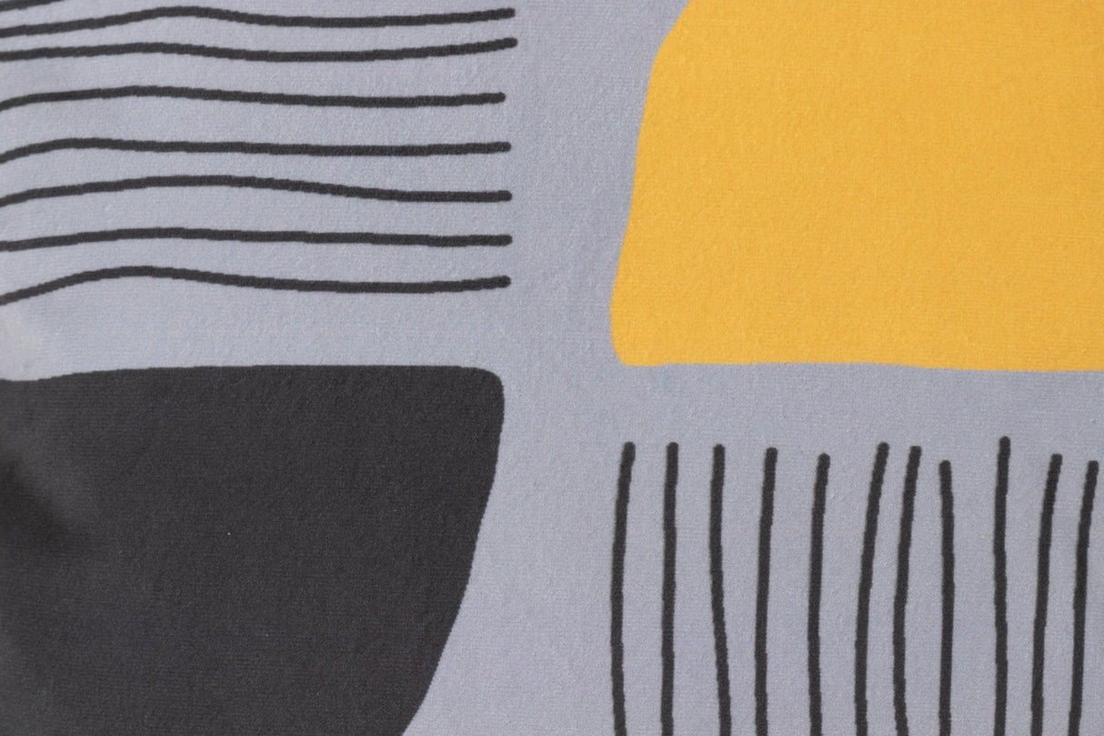 Cojin Velvet Yellow Grey Formen 45x13x45 cm