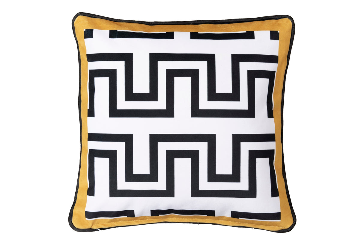 Cojin Velvet Yellow Grey Formen 45x13x45 cm