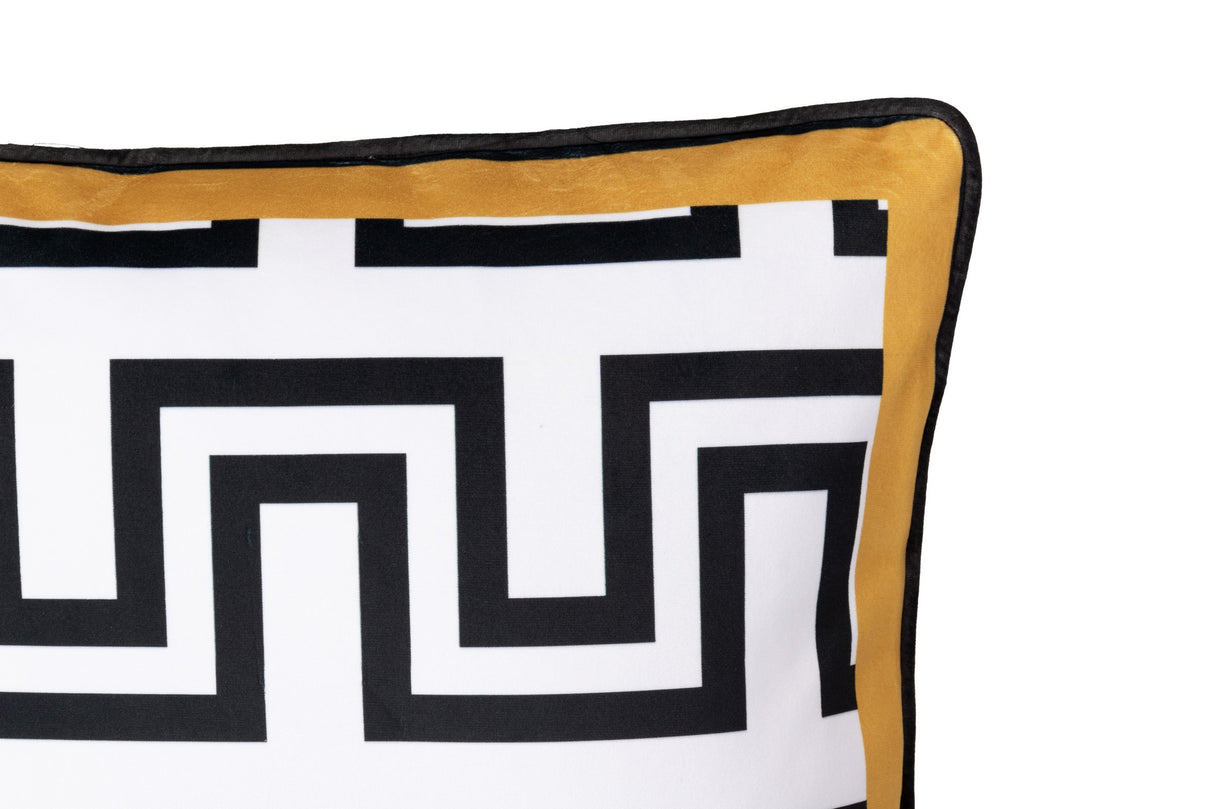 Cojin Velvet Yellow Grey Formen 45x13x45 cm