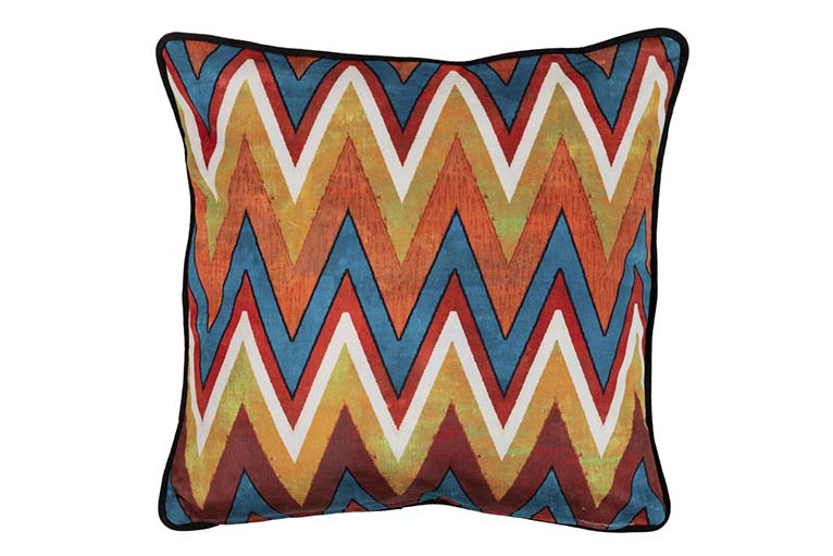 Cuscino tigre tigre zig zag 45x13x45 cm