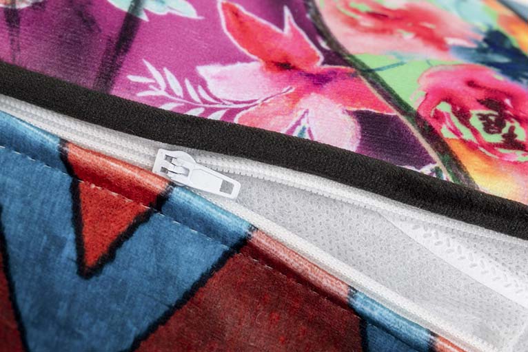 Cuscino tigre tigre zig zag 45x13x45 cm