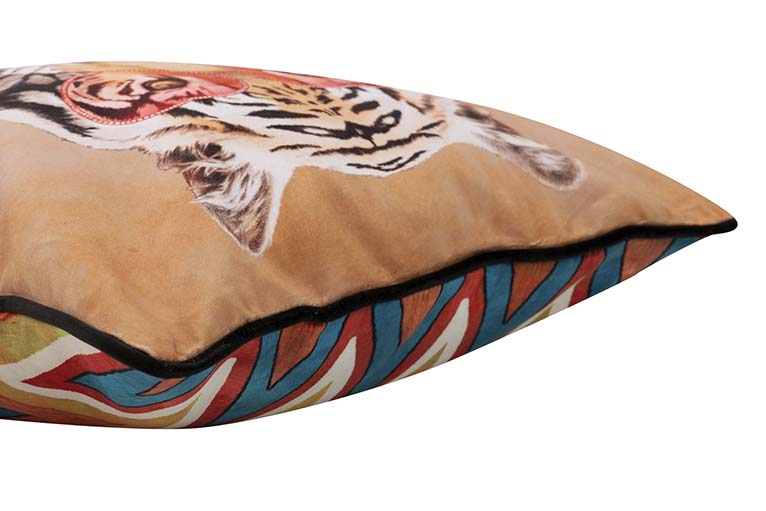 Cuscino tigre tigre zig zag 45x13x45 cm