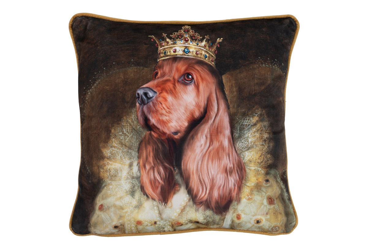 COJIN VELVET COCKER GEOMETRICO 45x13x45 CM