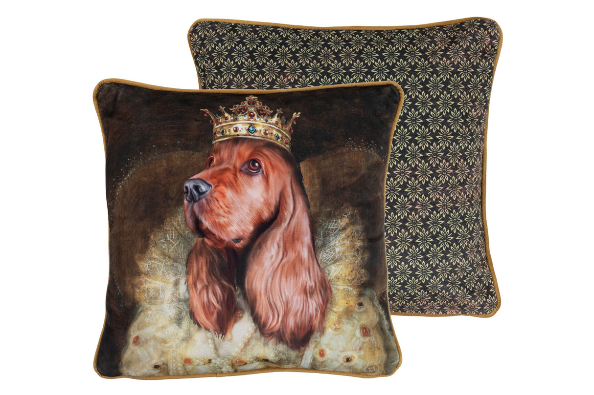 COJIN VELVET COCKER GEOMETRICO 45x13x45 CM